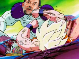 Parodias del puñetazo a Rajoy en Pontevedra, parodia puñetazo rajoy, meme puñetazo rajoy, memes, dragon ball z