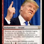 las cartas de trump, magic the gathering, cartas magic inventadas, trump, memes